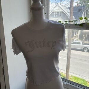 Juicy x Forever 21 Gray Sleeveless Crop Muscle Tee